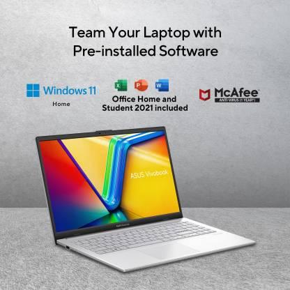 ASUS Vivobook Go 15 AMD Ryzen 3 Quad Core 7320U - (8 GB/512 GB SSD/Windows 11 Home) E1504FA-NJ321WS Thin and Light Laptop